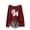 1-Wine, variant on Womens Tops Printed Long Sleeved Winter Round Neck Pullover Knit Sweater 1-Black S,Blouse for Women