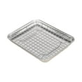 thumbnail image 2 of Bandeja de horno con rejilla, bandeja para hornear con rejilla para enfriar, recipiente para alimentos, bandeja de goteo de acero inoxidable para uso 265 cm x 205 cm x 25 cm, 2 of 8