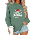 thumbnail image 6 of Busydd Womens Sweatshirt Fashion Graphic Print Christmas Sweatshirts for Women Comfy Cotton Fall Long Sleeve Crewneck Sweatshirt L, 6 of 6