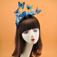 thumbnail image 2 of Diadema de mariposa tridimensional de color creativo europeo y americano, diadema de fiesta, accesorios para el cabello de mariposa para actuación en la mesa, 2 of 5