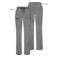 thumbnail image 5 of Adar Pro Heather Scrubs For Women - Slim Fit Tapered Scrub Pants - P4100H - Heather Grey - 3X, 5 of 7