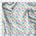thumbnail image 4 of Soimoi White Poly Georgette Fabric Snow Flakes Floral Decor Fabric Printed Yard 42 Inch Wide, 4 of 5