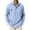 a01Light Blue, variant on LODIENY Striped Long Sleeve Dress Shirt for Men Button Down Collared Baggy Stylish Work Blouses with Pockets Light Blue XXL