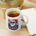 thumbnail image 4 of Christmas Ho Ho Ho with Santa Hats Ceramic Coffee Mug, 11oz Funny Coffe Mugs Office Coffee Cup, Tea Cup, Unique Gift for Christmas Home Decor, 4 of 7