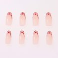 thumbnail image 3 of Coffin Press on Nails - Uñas postizas de leopardo rosa, uñas postizas cortas brillantes francesas para mujeres y niñas, 24 unidades Namotu HMYH803, 3 of 6