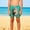 A288 Mint Green, variant on Kids Boys Pull-on Shorts Elastic Waist Lightweight Surprised Owl Print Bottoms for School Summer Daily Outfits, 5T-14Y