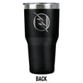 thumbnail image 2 of The Flash Zoom Logo Black Stainless Steel Tumbler 30 oz Coffee Travel Cup, Vacuum Insulated & Double Wall with Leakproof Sliding Lid, 2 of 6