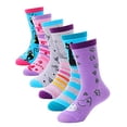 thumbnail image 2 of Chaussettes Courtes en Coton pour Filles, Lot de 6 (Chat, 9-14 Ans), 2 of 4