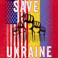 thumbnail image 3 of CafePress - Save Ukraine! America Supports Ukraine T Shirt - Mens Football Shirt, 3 of 4