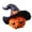 Purple, variant on NEXAVKPR Handcrafted Resins Pumpkin Man With Witch Hat Decorative Piece Miniature Figurine For Shelves Desks And Parties Resins Pumpkin Witch Hat Statue Decoration For Office Desk Party Decors
