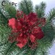 thumbnail image 3 of Flores de Navidad en polvo, flores huecas, decoración navideña, adornos colgantes para árbol de Navidad, guirnalda, colgante, decoración de Año Nuevo para el hogar, 3 of 5