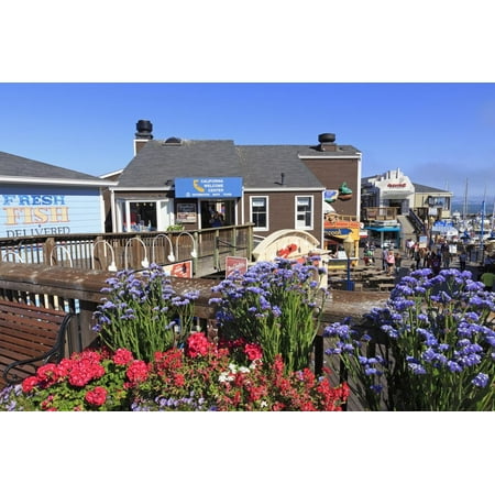 Pier Sans Restaurant on Pier 39, Fisherman's Wharf, San Francisco, California, United States of America Print Wall Art By Richard Cummins ()