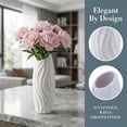 thumbnail image 2 of Unique Bargains Bud Vase for Single Stem Roses Plastic Vase Grey 2.8"L x 2.8"W x 7.9"H, 2 of 5
