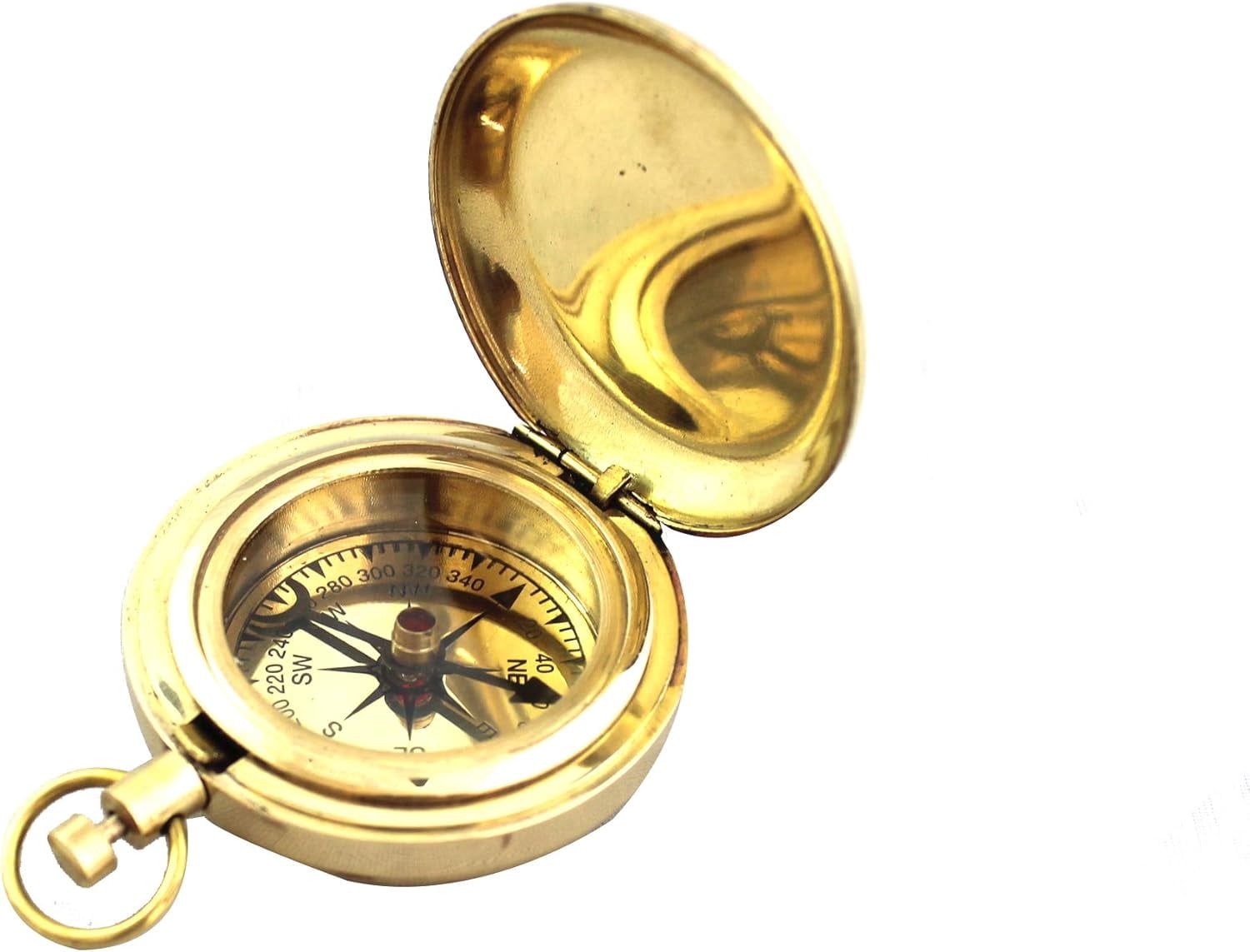 Nautical Collectible Retro Style Compass Decorative Gift Item Brass Finish Compass