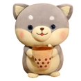 thumbnail image 1 of 20/35/45cm Cartoon Lovely Plush Dog Milk tea Toy Stuffed Cotton Shiba inu Animals Doll Baby Accompany Sleeping Toy Kawaii Gift145cm Deng Xun unisex, 1 of 2