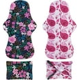 thumbnail image 5 of 7 in 1 Reusable Menstrual Pads Washable Overnight Cloth Panty Liners Period Pads 13x7.5inch, 5 of 7