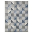 thumbnail image 1 of HomeRoots 473679 Tapis d'Intérieur Ou d'Extérieur 5 x 7 Pieds Triangle&44; Bleu, 1 of 1