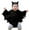 Black, variant on WERYOUNG Girls Boys Onesie Fashion Solid Color Long Sleeve Hooded Bat Halloween Bodysuit Leisure Indoor One-Pieces,Black,0-3 Months
