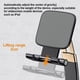 thumbnail image 4 of Cateissary Soporte para teléfono de escritorio para Tablet Soporte plegable ajustable para teléfono Soporte de escritorio Soporte móvil Teléfono y Comunicación Negro, 4 of 6