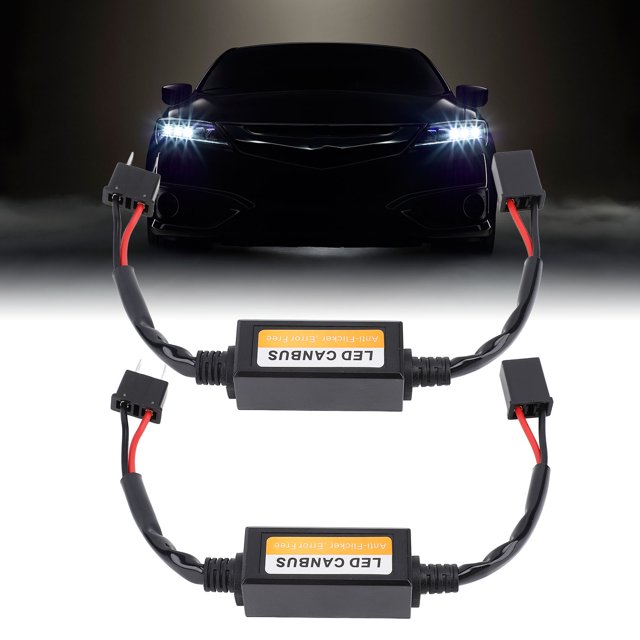 Decodificador de Errores de Advertencia, Enchufe de Faros Delanteros lideró y Play Universal Fit 2pcs Para Auto