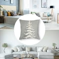 thumbnail image 5 of nygtbtfer Grey Christmas Pillow Covers Set of 2 Rustic Gray Decoration Tree Outdoor Decorative Throw Pillows Winter Pillowcases Linen Cushion Case Decor for Sofa Couch Bed White, 5 of 7