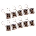 thumbnail image 4 of 10 llaveros de la suerte, regalo retro, joyería, llavero, colgante, regalo para mujeres y hombres. Plata, 4 of 9