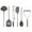 Charcoal, variant on Tovolo Flex-Core Silicone Utensil Set (Set of 6) - Black