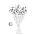 thumbnail image 1 of 16PCS Disco Ball Straws, Disco Party Decorations Straws with Mini Silver Disco Ball Decor, 70s Disco, 1 of 5