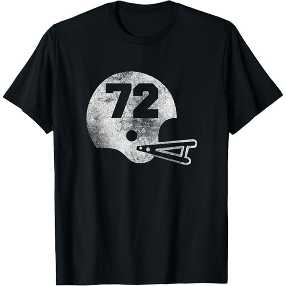 Vintage Football Jersey Number 72 T-Shirt Player Number