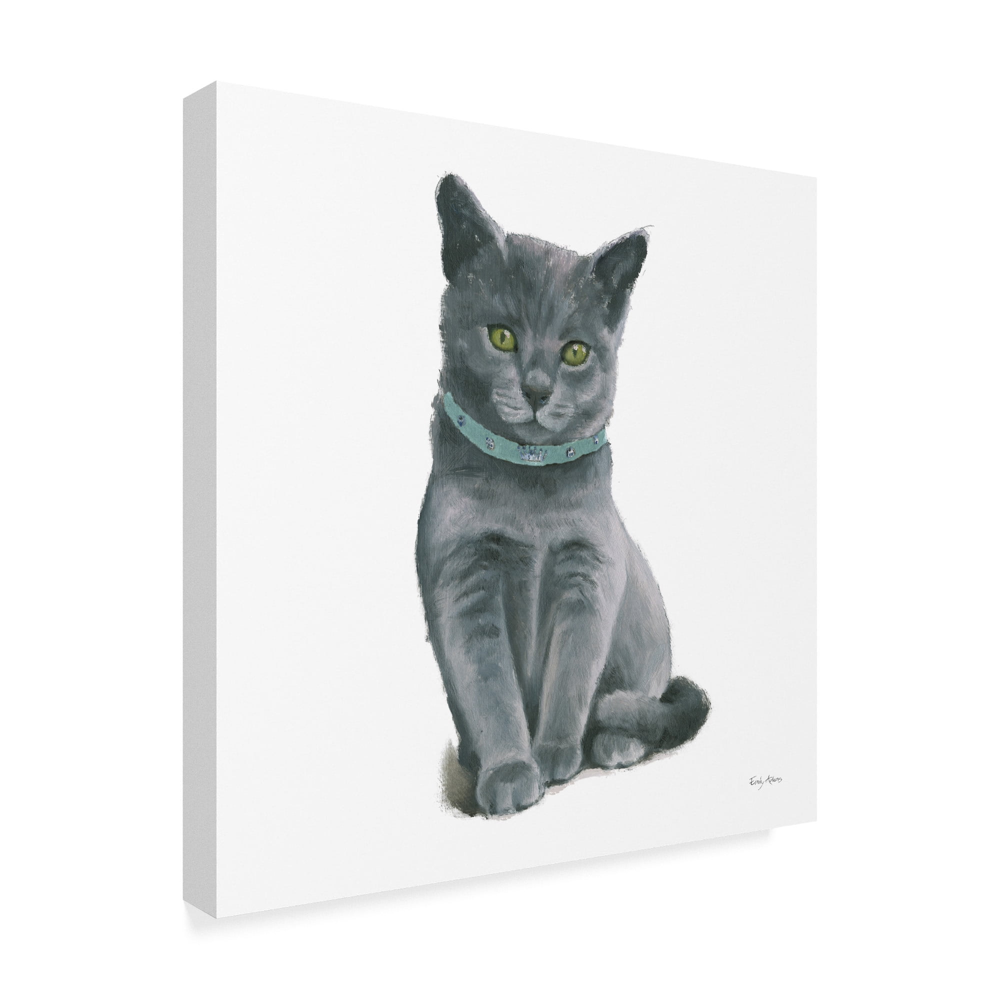 Trademark Fine Art 'Cutie Kitties VI' Canvas Art by Emily Adams