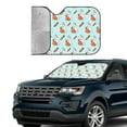 thumbnail image 4 of Bingfone Rabbit Is Eating Carrots Car Windshield Sun Shade Protector Keep Your Vehicle Cool Sun Shield Visor Cover Foldable for Car Truck SUV-Small, 4 of 8
