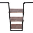 thumbnail image 6 of Miumaeov Wall Mount Clothing Rack with 3 Tiers Wood Shelf,Industrial Pipe Garment Hanging Rack Free Standing,Heavy Duty Garment Rack Bar for Retail Display,Laundry Room,Multi Purpose Hanging Rod Stora, 6 of 9