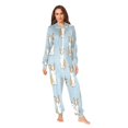 thumbnail image 2 of 1 Piece Adult Onesie Pajamas Cozy & Loose-Fit Sleepsuit Loungewear with Pockets Cute Little Dog Pattern X-Small, 2 of 7