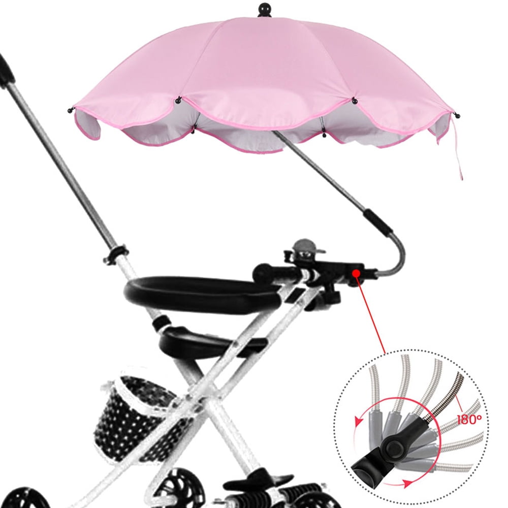 Protects Babies and Infants from UV Resistant Baby Sun Umbrella,Folding Parasol Umbrella for Pram Pushchair and Buggy Stroller 
