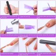 thumbnail image 3 of Kit de herramientas para quitar gel de esmalte de uñas con tapas de clips para uñas, limas de uñas, almohadillas de algodón para quitar uñas, cepillos, 2 en 1, 3 of 5