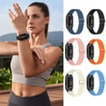 thumbnail image 2 of Primegos Woven Nylon Watch Band Breathable Sport Watch Strap Elastic Nylon Watch Bands for Inspire 3 Adjustable Breathable Woven Sports Wristband for Men, 2 of 8