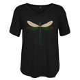 thumbnail image 4 of Hauts d'Été pour Femmes 2023 Mode Femmes T-Shirt Imprimé Col en V Manches Courtes Tee Décontracté Blouse, 4 of 5