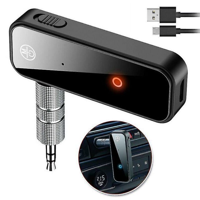Transmisores Bluetooth USB Adaptador de audio para teléfono móvil inalámbrico bluetooth5.0 Receptor 2 en 1 brillar Electrónica