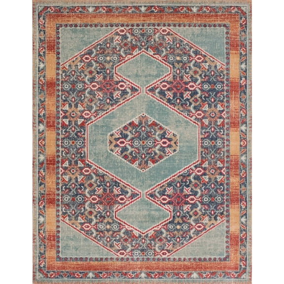 Rivaj Sylvester Green Rug