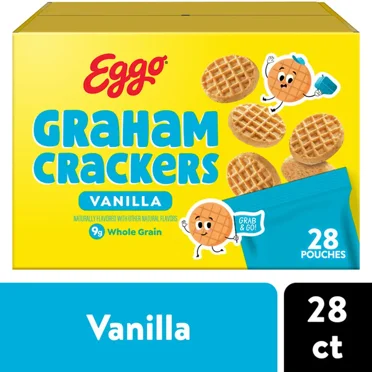 Eggo Graham Crackers Vanilla, 28 Pouches