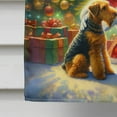 thumbnail image 2 of Airedale Terrier and Santa Claus House Flag 28 in x 40 in, 2 of 7