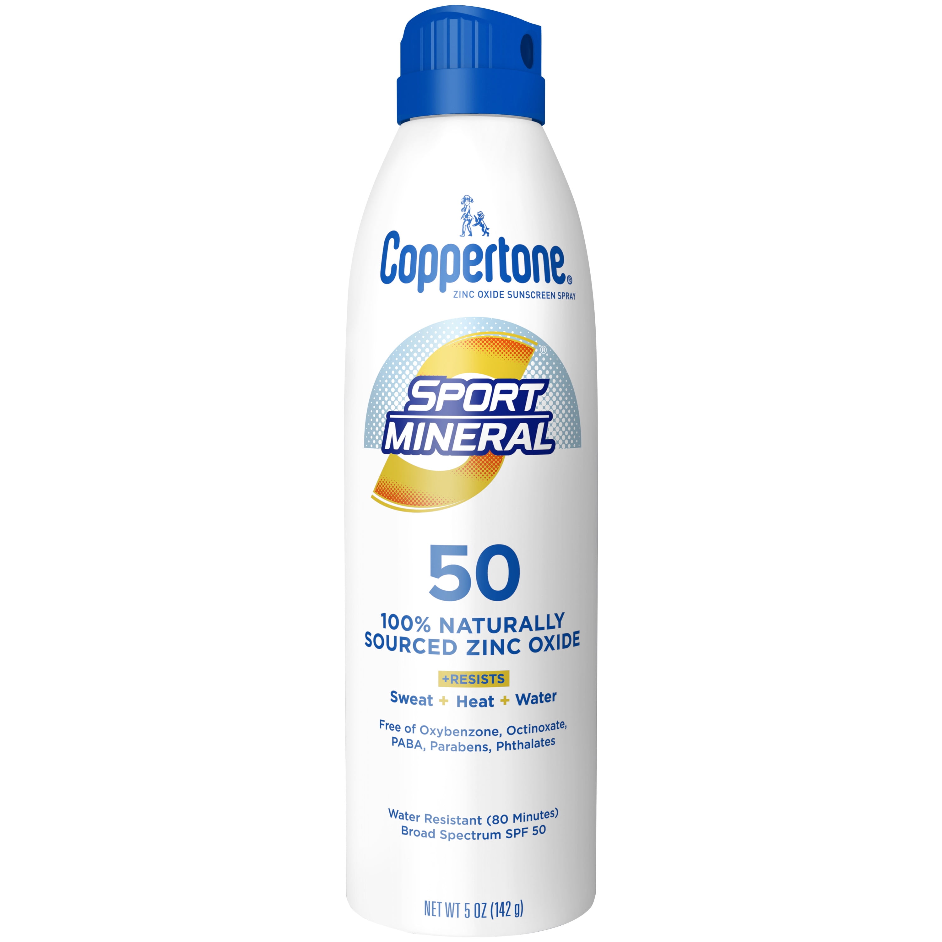 Coppertone SPORT Mineral Spray Sunscreen SPF 50, 5oz