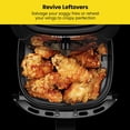 thumbnail image 3 of TurboFry 2-Quart Air Fryer, Dishwasher Safe Basket & Tray, Use Little to No Oil For Healthy Food, 60 Minute Timer, Fry Healthier Meals Fast, Heat And Power Indicator Light, Temp Control, Black, 3 of 6