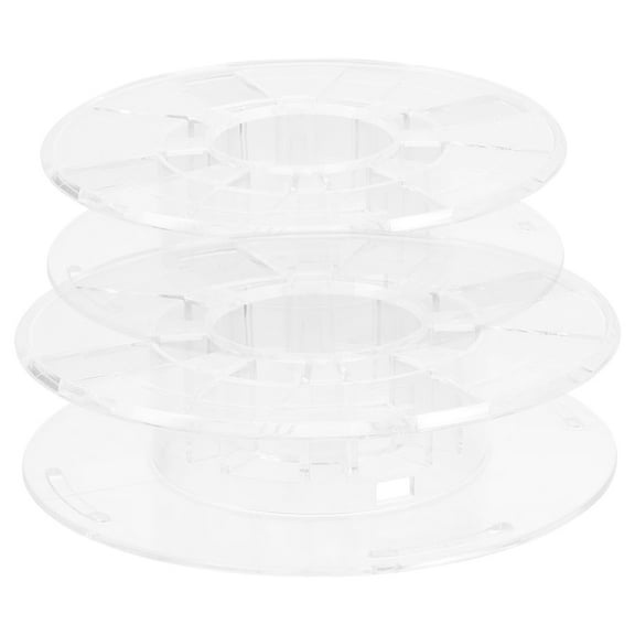2pcs 3d Printing Spool Winding Reel Small Wire Organizer Printer Parts Accessories Cord Winding Spool Printer Accessories For Cable Storage Transparent