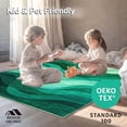 thumbnail image 4 of ODIKA 4'x6' Machine Washable Non-Slip Area Rug, Lush Emerald Isle Comfort with Wave Like and Rich Verdant Tones High Traffic Rug, Teal, 148996, 4 of 7