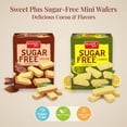 thumbnail image 3 of 2 Pack -Sweet +Plus Sugar-Free Mini Wafers Deliver Crunchy Vegan Wafers with Bold Cocoa & Lemon Flavors - Grab these Sugar Free Snacks as a Delicious Guilt- 150g/each, 3 of 7