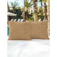 thumbnail image 6 of Outdoor Pillows Waterproof, Brown Ochre Solid Color Bedding Throw Pillows with Insert for Couch Sofa Bed, Farmhouse Minimalist Pure Color 16x16 Inch Pillowcases Decorative Patio Pillow Set of 2, 6 of 8