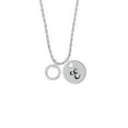 thumbnail image 2 of Delight Jewelry Silvertone Sister Eternity Ring Silvertone Script Initial Disc - E - Charm Necklace, 20"+3", 2 of 4