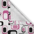 thumbnail image 4 of Ambesonne Geometric Grommet Curtain Single Panel, Old Fashioned Style, 50"x60", Pink White Black, 4 of 5