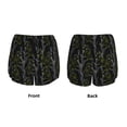 thumbnail image 6 of Uemuo Lilies Flowers Pattern Women's Athletic Shorts High Waisted Running Shorts with Liner Pockets Gym Elastic Workout Shorts-X-Large, 6 of 9